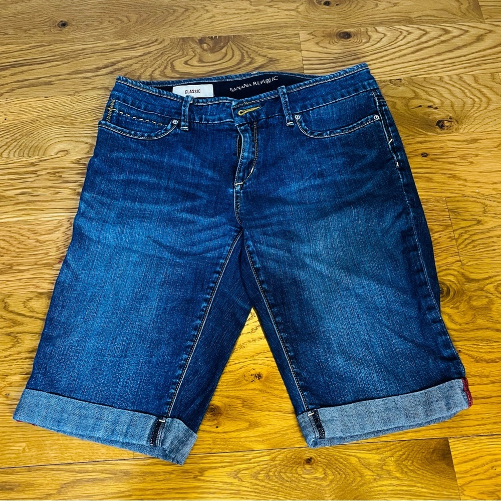 Banana Republic Blue Denim Bermudas